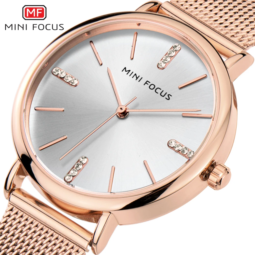 MINIFOCUS Fashion Simple Women Watches 2018 Girl Wristwatch Ultra Thin Quartz Watch Woman