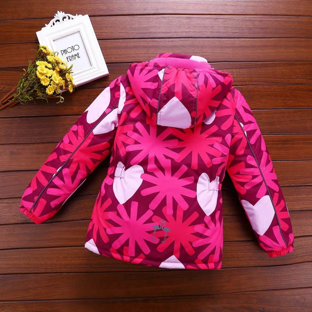 Fashion Thicken Warm Cotton Winter Waterproof Baby Girls Jackets Child Coat Heavyweight Children Outfits For 3-12 Years Old