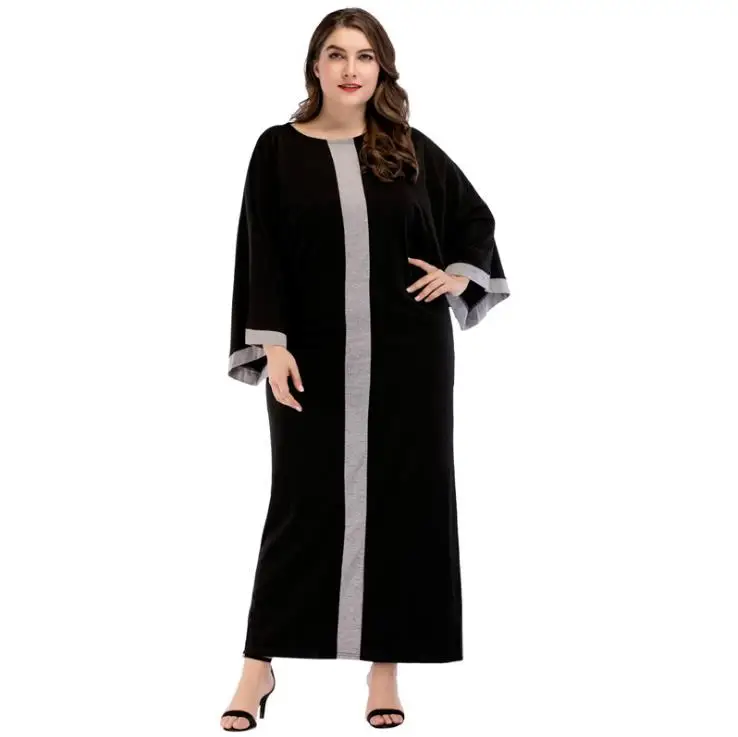 

Maxi Dress Muslim Abaya Bat Sleeve Loose Long Robe Gowns Kimono Worship Services Ramadan Middle East Islamic Clothing RQ718