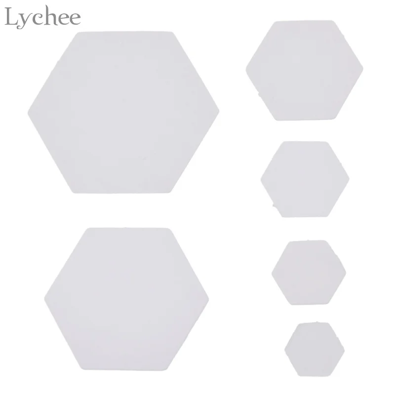 Lychee 100 шт. шестигранные бумажные шаблоны для шитья лоскутные ручной работы