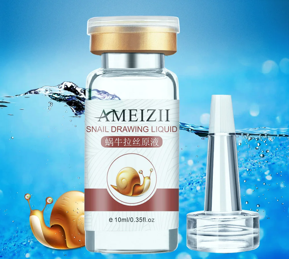 AMEIZII Snail Essence Гиалуроновая кислота Сыворотка увлажняющая отбеливающая лифтинг укрепляющая эссенция Антивозрастной уход за кожей лица 1 шт