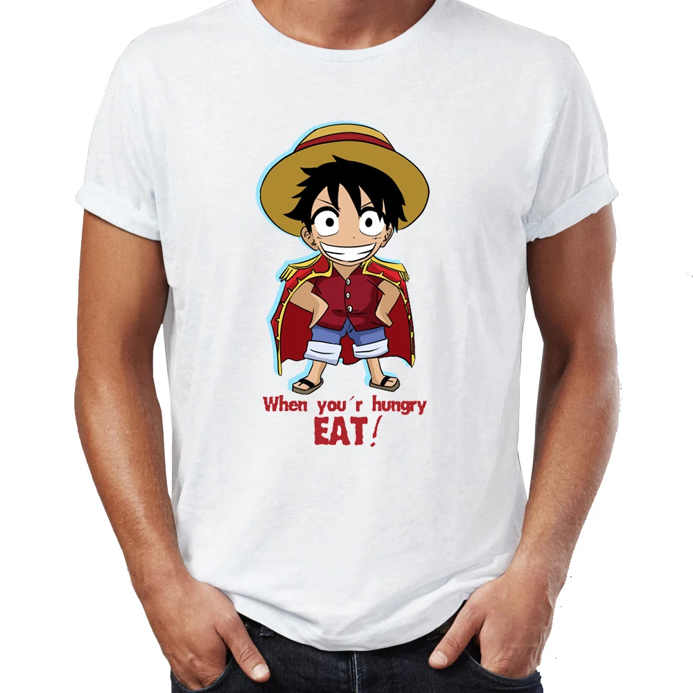 

Men's T Shirt The Pirate King Luffy Cute One Piece Anime Badass Tee