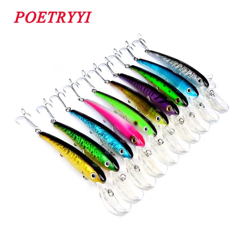 POETRYYI Fishing Lure in Bait Deep Swim Hard Bait Fish Tackle 20CM 41G Float Minnow Fishing Wobbler
