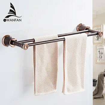 

Towel Bars Bathroom Accessories ORB Wall Mounted Toilet Holder for towels Double Towel Holder Bathroom Hardware Home Decor 5511