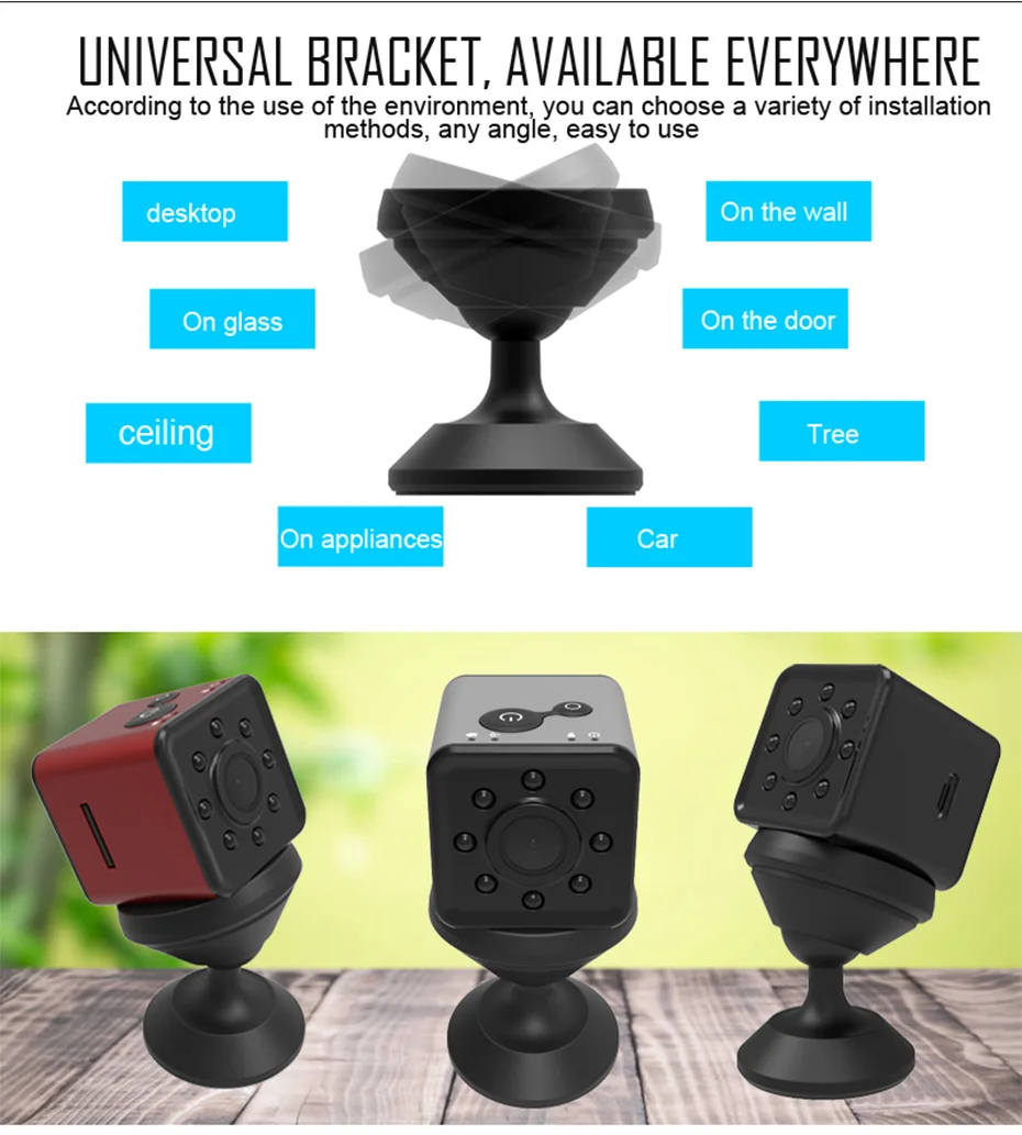 SQ13 Mini Camera Full HD 1080P Camcorder Night Vision Mini Camera Wifi 1080P Sports Action Waterproof DV Voice Video Recorder  (6)