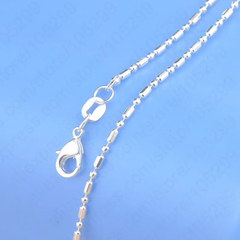 Быстрая, 1 шт., ожерелье из чистого 925 пробы серебра, цепочка, ювелирное изделие с застежками из Омаров хорошего качества 1,4 мм