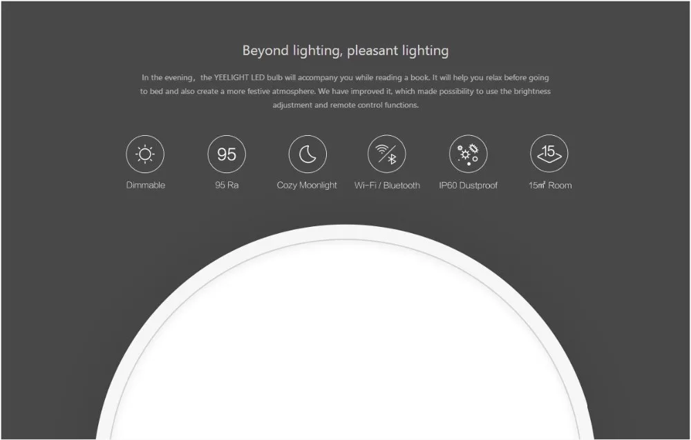 Новинка, умный потолочный светильник Xiaomi Yeelight, пульт дистанционного управления Mi APP, Wi-Fi, Bluetooth, умный светодиодный цветной IP60, пылезащитный