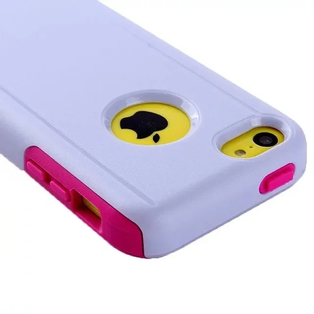 DHL 2 в 1 пластик+ ТПУ чехол для iphone 5C, Жесткий Чехол для iphone 5C ударопрочный чехол pc+ tpu чехол 100 шт/партия