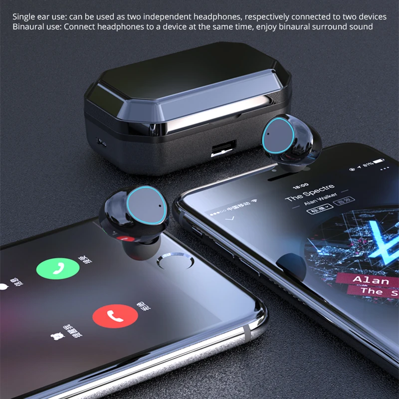 G03 Mini Smart Touch TWS Wireless Earphones Bluetooth Earphone 5.0 Wireless Earbuds 8D Stereo Headset With 6000MAh Charging Box
