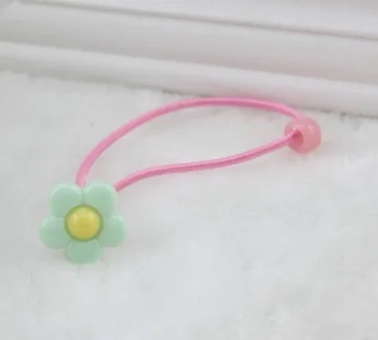 New Children's Hair Accessories Candy Color Flower Baby Ring Band Princess Hair Head Rope For Children Acessorio De Cabelo T