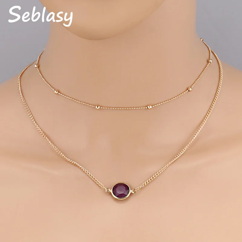 Seblasy High Quality Double Layer Gold Color Alloy Beads Round Crystal