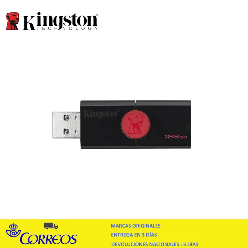 Kingston Technology DataTraveler 106 128 GB USB3.0 (3.1 Gen 1) Conector USB Type A Memory Stick 130 MB/s Black | Компьютеры и офис