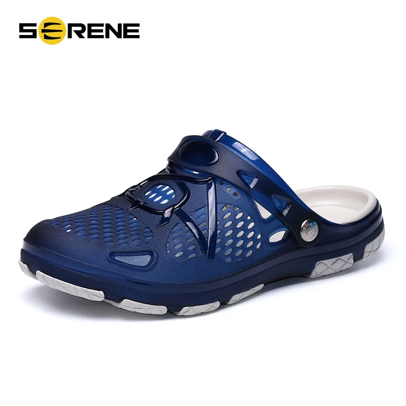 Men's Sandals Summer Breathable Jelly Shoes Male Slippersin Men's
