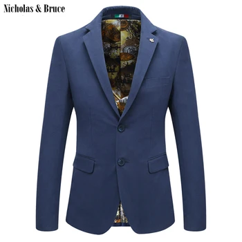 

N&B Men Dress Blazer Jacket 2019 Classic Blazers Stage Costumes for Singers Mens Business Jacket Slim Fit Men's Formal Coat SR7