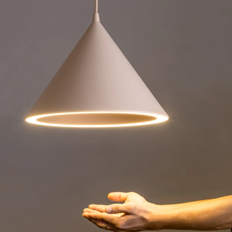 Nordic Aluminum Hanging LED Pendant Light Restaurant Energy Saving Suspension Pendant Lamp Contemporary LED Drop Cone Lights  (29)