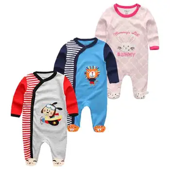 

Baby Clothes Long Sleeved Girls Baby Romper 0-12M Cotton Newborn Body Suit Baby Pajama Boys Animal Monkey Rompers