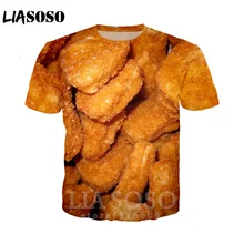 Аниме для женщин Harajuku жилет курица самородки шорты 3D принт уличная одежда еда Топ Футболка/толстовки/Толстовка брюки для мужчин футболка E74