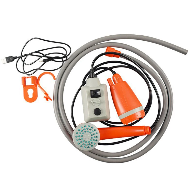 

Portable Outdoor Shower Usb Rechargeable Camping Water Pump Shower