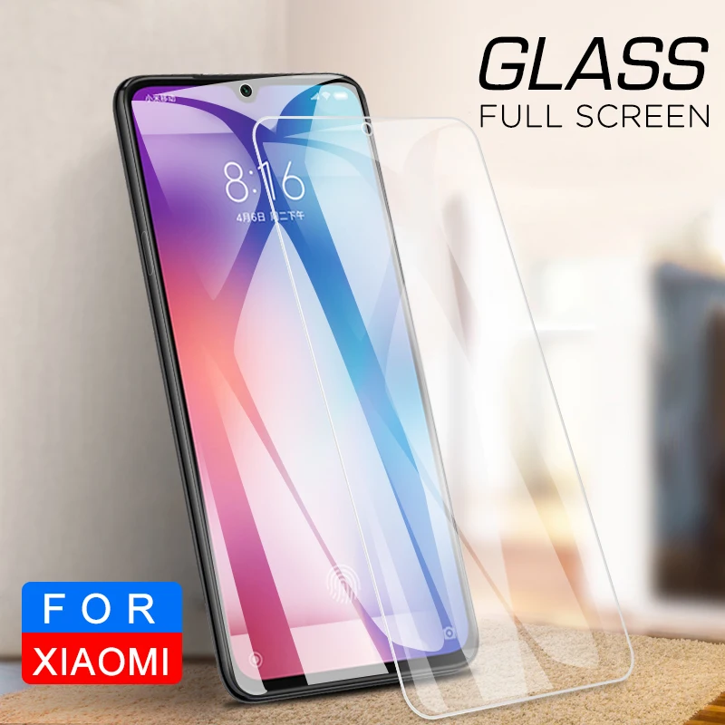 Защитная стеклянная пленка для Xiaomi Mi A3 9 8 SE 6X A2 5X A1 CC9E MiA3 с белым краем заполняющая