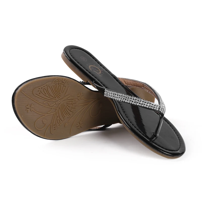 

2016 Summer leather women shoes fashion flat Women Sandals casual Flip Flops Shoes beach ladies Slippers sandals mujer LDT194