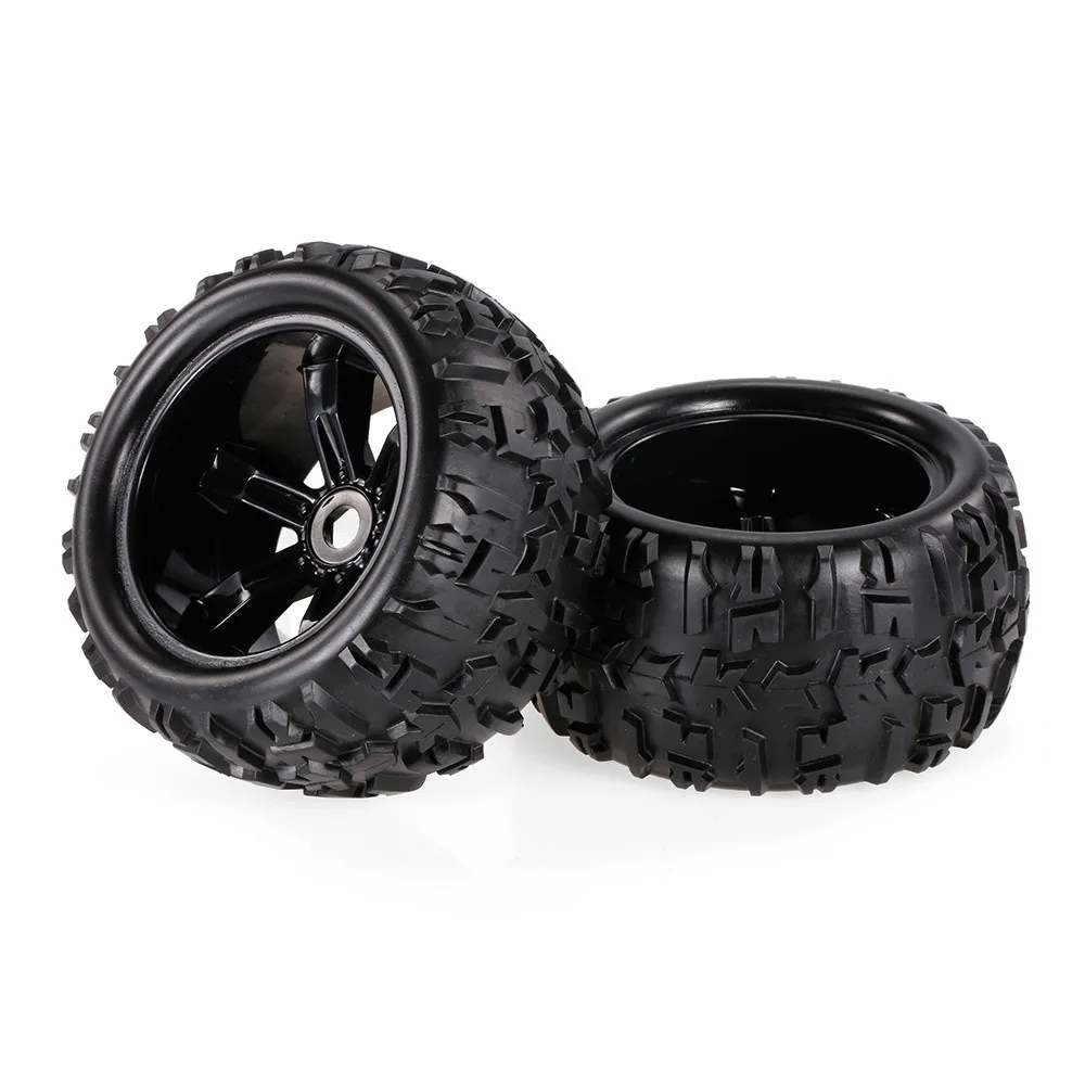 

2pcs 3.6 Inch 150mm Rubber RC Tires 1/8 RC Car Wheel Rim & Tire Wheel for 1:8 Traxx as HSP HPI E-MAXX Savage Flux ZD Racing Car