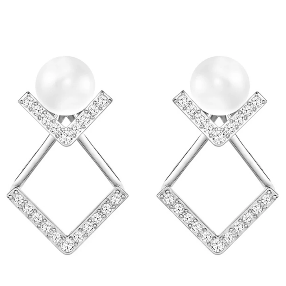 

Kaliyah Swa 19 New Year V -toro Pierced Pearl Earring Double Purpose Original Form Jewels For Girlfriend Present Love Birthday