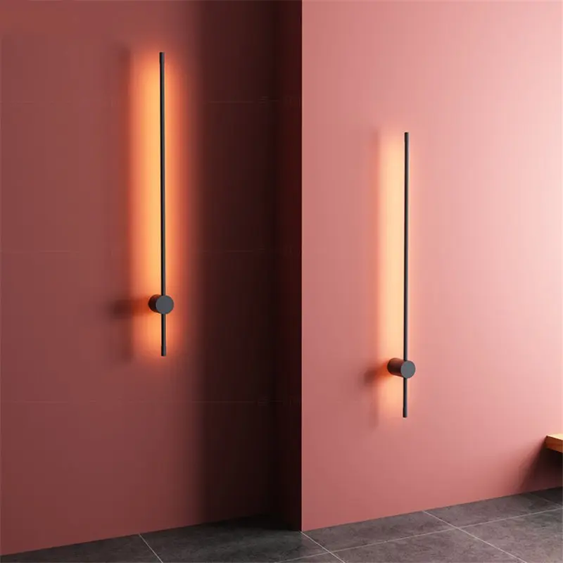 Modern Creative Simple Led Wall Lamp Nordic Minimalist Living Room Home  Decor Sofa Background Wall Light Bedroom Bedside Lamps - Wall Lamps -  AliExpress