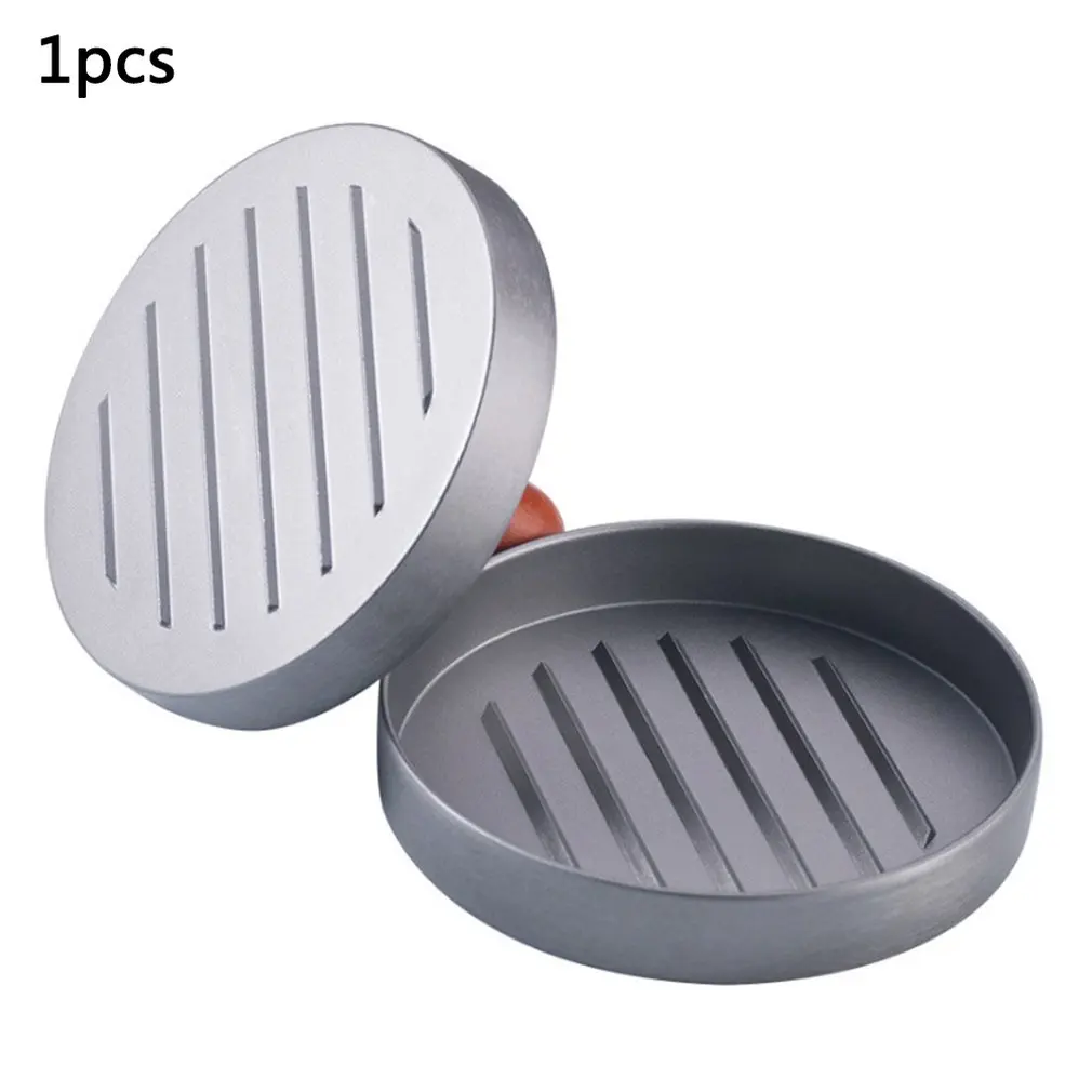

Color Boxed Multi-Function Practical Gourmet Tool Wooden Handle Burger Press Meat Cake Pressure Hamburger Meat Mold