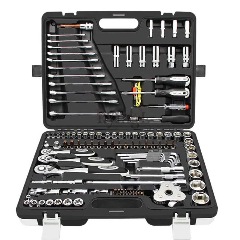 

YY 123 pcs Tool Set Hand Tools for Car Repair Ratchet Spanner Wrench Socket Set Professional Car Repair Tool Kits