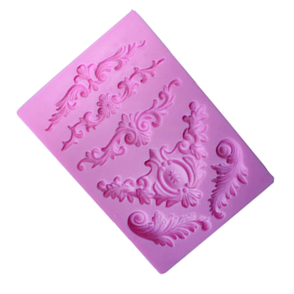 Silicone Cake Molds, Fondant Shape Decorating Ice Cube Trays for Homemade Cake Chocolate Cupcake