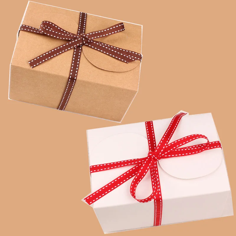 Kraft Paper Packaging Box large 15x10x8.5cm gift cardboard box, white