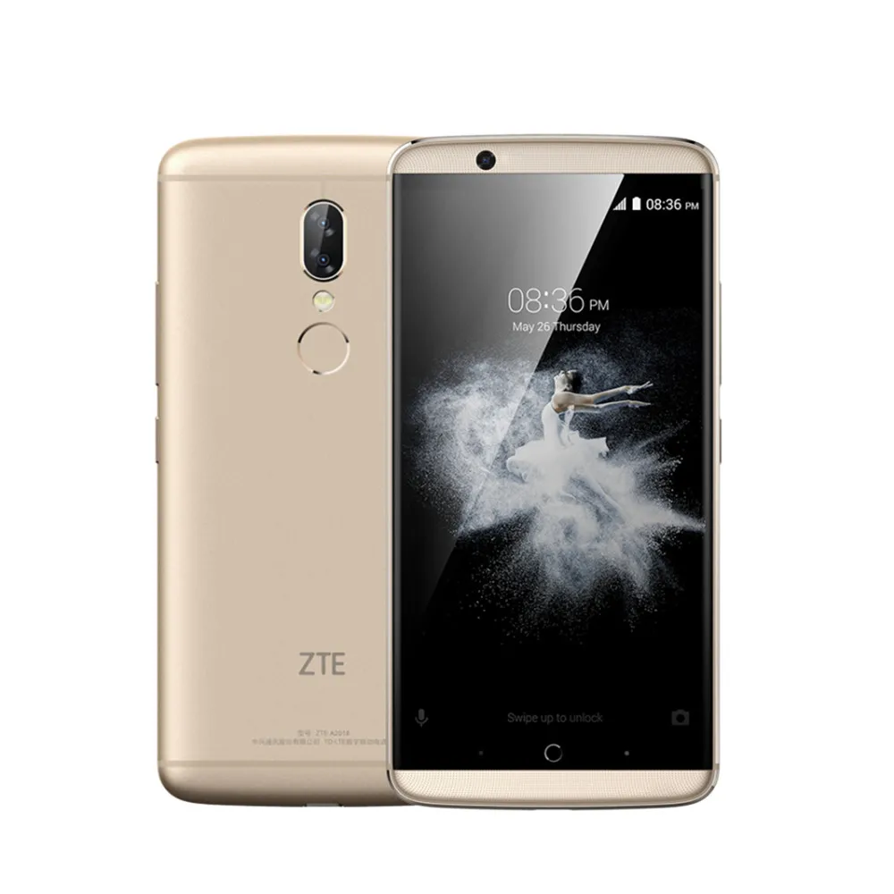 zte Axon7S A2018 axon 7s 5,5 дюймов 2K экран Dolby Sound HIFI 4 Гб ОЗУ 128 Гб ПЗУ Двойная камера 12 Мп+ 20 МП NFC мобильный телефон - Цвет: Gold