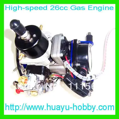 26cc Высокоскоростной RC лодка бензиновый двигатель|engine saw|engine mufflerengine reducer |