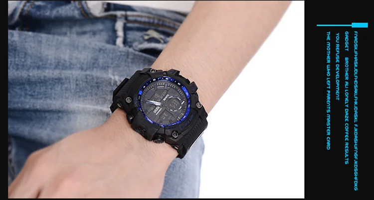 Бренд Addies модные часы мужские G Стиль водонепроницаемые спортивные военные часы шок Роскошные Аналоговые Цифровые спортивные часы для мужчин