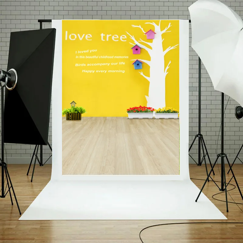 Новый фон для фотосъемки с изображением птицы и дерева любви|photo studio background|studio