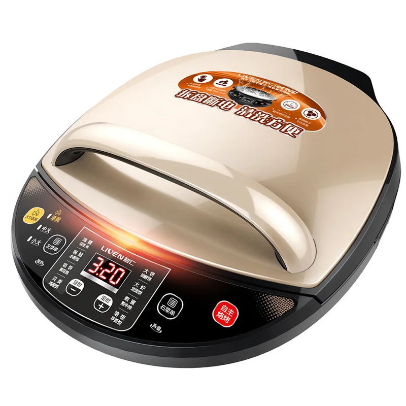Двойной диск производитель электрического крепежа Сковорода для блинов пицца выпечка, барбекю машина многофункциональный подогреватель масла антипригарное покрытие сковороды Форма для выпекания