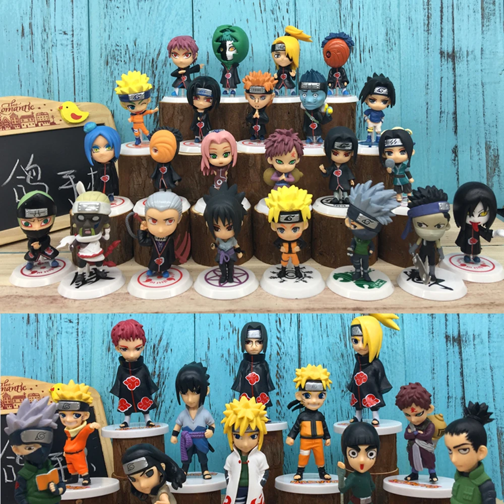 23 стиля все семьи Наруто фигурка аниме SASUKE Какаши Гаара полный набор ПВХ модель