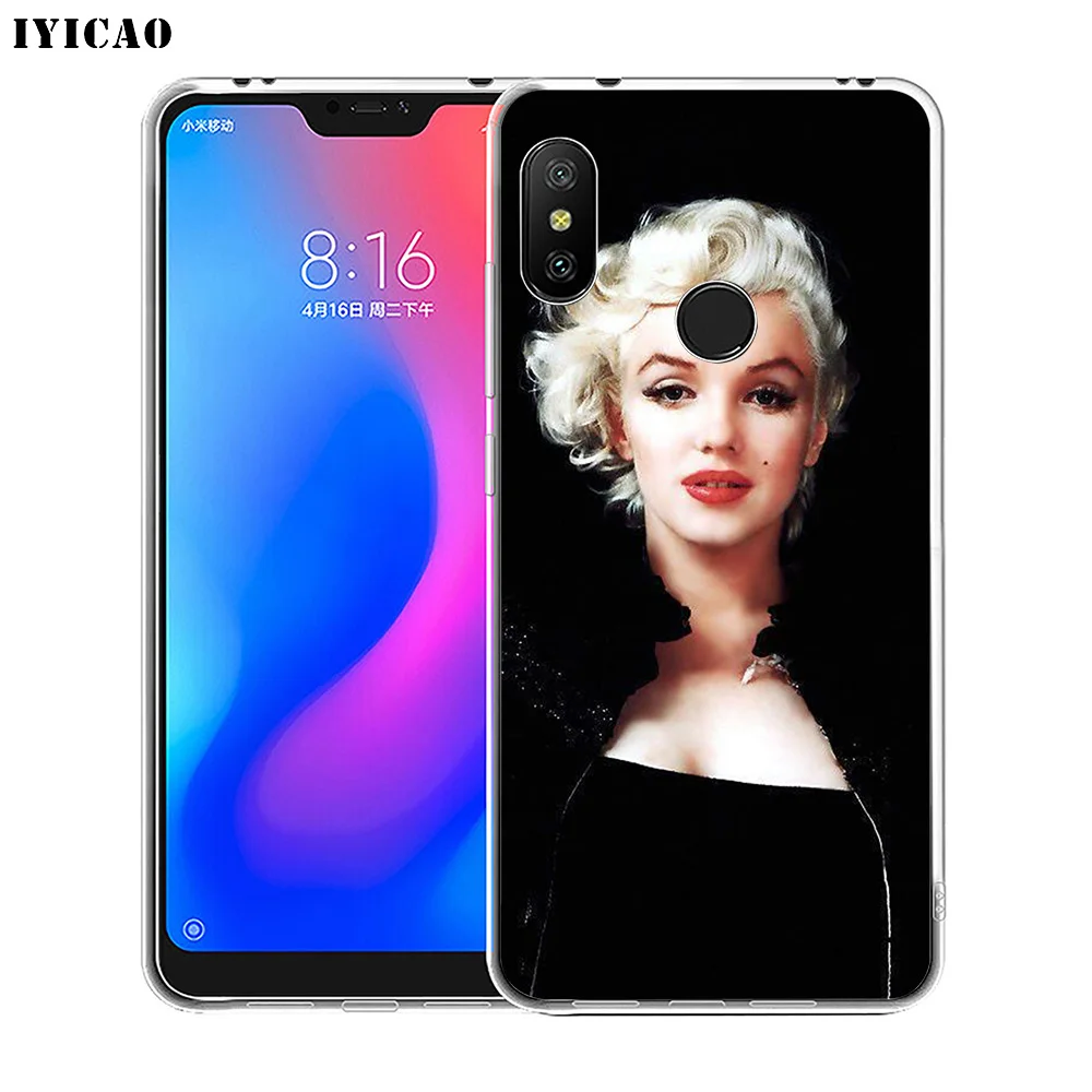 IYICAO Мэрилин Монро Мягкий силиконовый чехол для телефона Xiaomi Redmi 4A 5A 6A Note 7 6 5 Pro Plus 4X