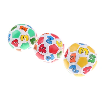 

1pc Baby Learning Colors Number Rubber Ball Plaything Children Kids Outdoor Game Play Toys