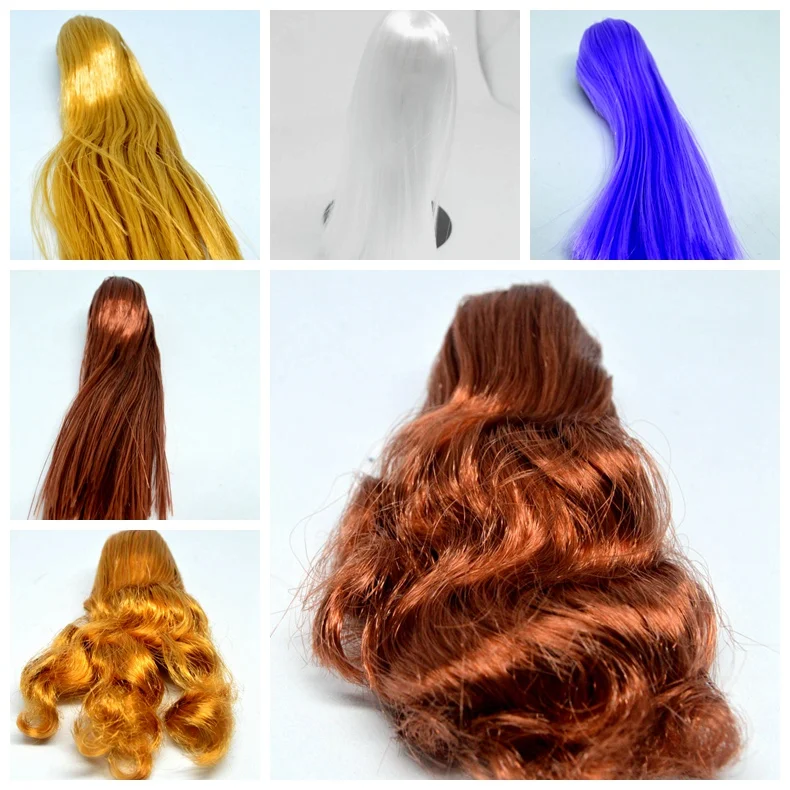 

Estartek 1/6 Female Wig Straight Curly Hair Cover for 12inch Phicen Jiaoudoll Verycool Action Figure Cosplay and Holiday Gift