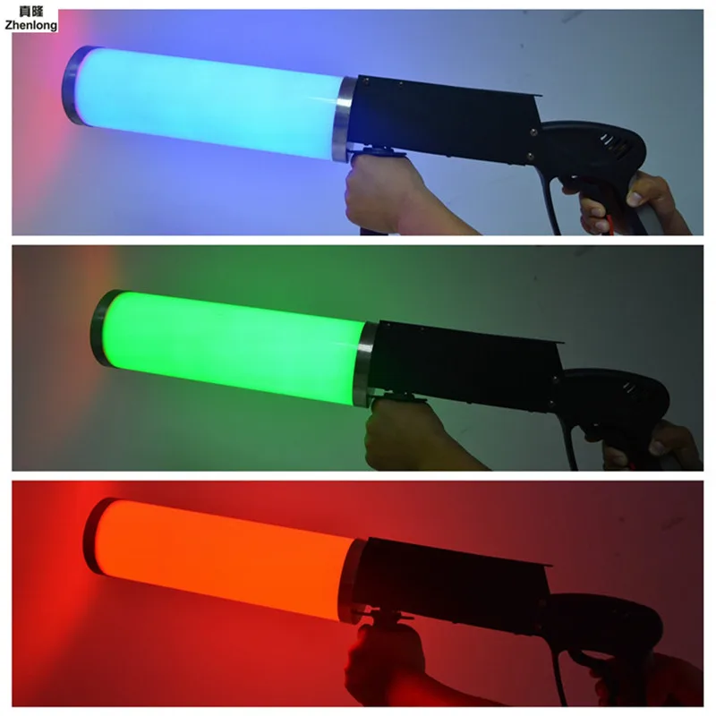 Пистолет Co2 Mitraillette сцсветильник щение для дископа свадьбы пистолет Rgb мини