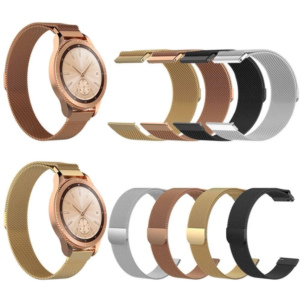 Сетчатый ремешок с магнитной петлей для часов Samsung Galaxy Watch 42 мм умных Gear sport S2 |