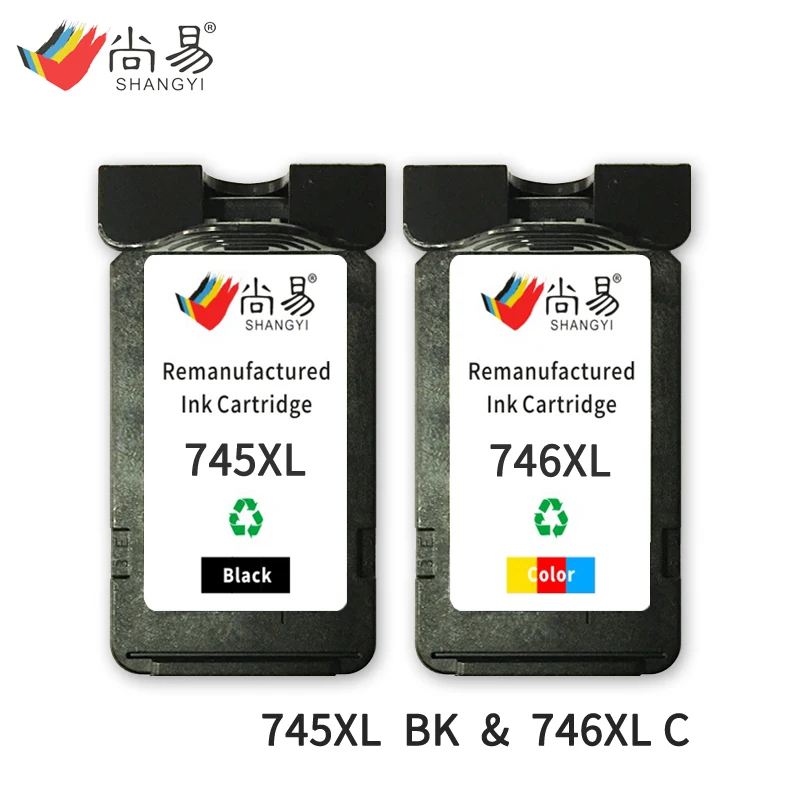 Shangyi 745 XL 746 XL Ink Cartridge replacement for Canon PIXMA MG2570,,MG2970,,MG2470, IP2870