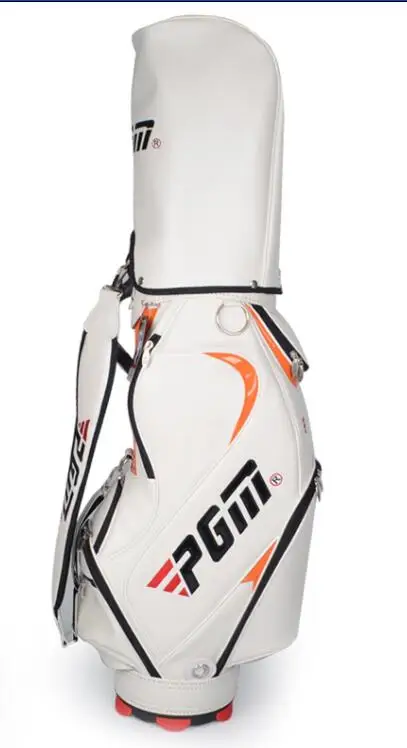 Сумка для гольфа из искусственной кожи для женщин, стандартная сумка, прочная водонепроницаемая сумка для гольфа, тренировочное оборудование для гольфа, тренировочная посылка для гольфа - Цвет: white
