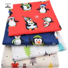 QUANFANG твиловая, хлопковая ткань для Лоскутной Ткани с героями мультфильмов ручной работы DIY шитье ребенка и листовой материал полуметр