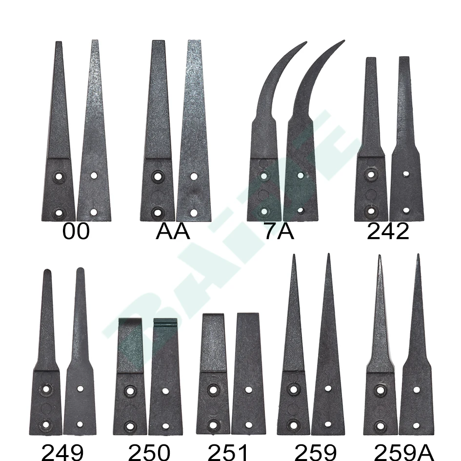 DIY инструменты антистатические пинцеты пластиковая головка ESD-00, AA, 7A, 242249250251259, 259A прецизионные щипцы 1000 компл./лот