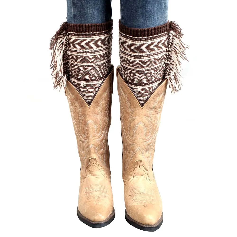 Buy leg warmers for women Tassel boot covers gaiters
