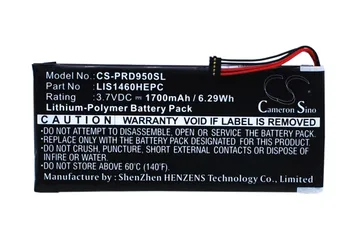 Cameron Sino 1700mAh Battery 1-853-020-11, LIS1460HEPC, LIS1460HEPC(SY6) for Sony PRS-950, PRS-950SC
Cameron Sino 1700mAh Battery 1-853-020-11, LIS1460HEPC, LIS1460HEPC(SY6) for Sony PRS-950, PRS-950SC