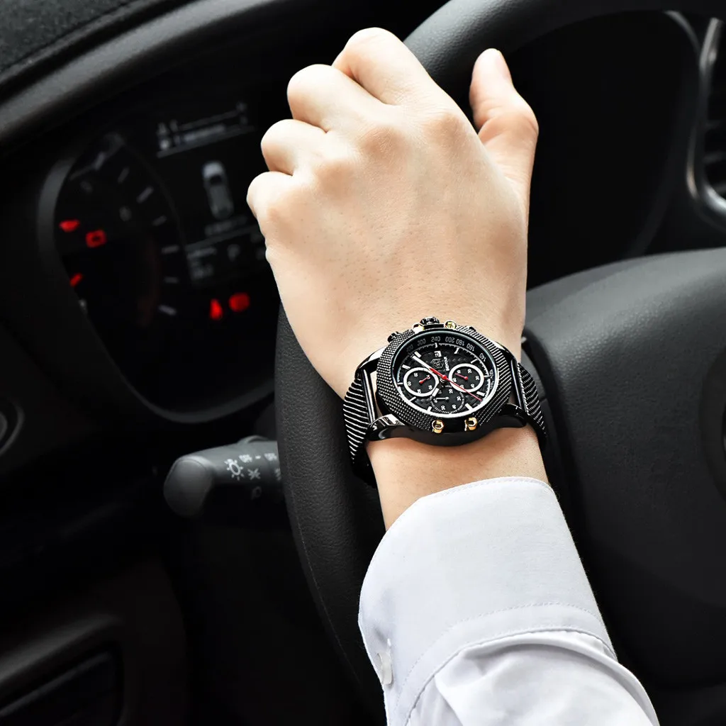 Mujer женские часы Bayan Kol Saati Relojes Para Sport Хронограф сетчатый ремешок водонепроницаемые аналоговые наручные часы Orologio Uomo