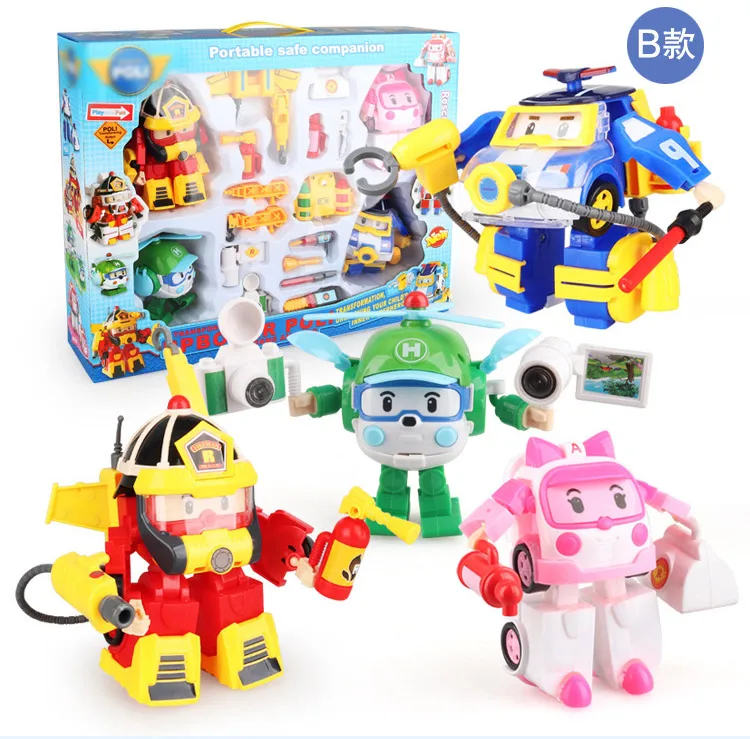 Робокар Поли Корея битва Версия игрушки Супер Крылья робот Трансформеры-Аниме Фигурки игрушки для детей - Цвет: no packaging